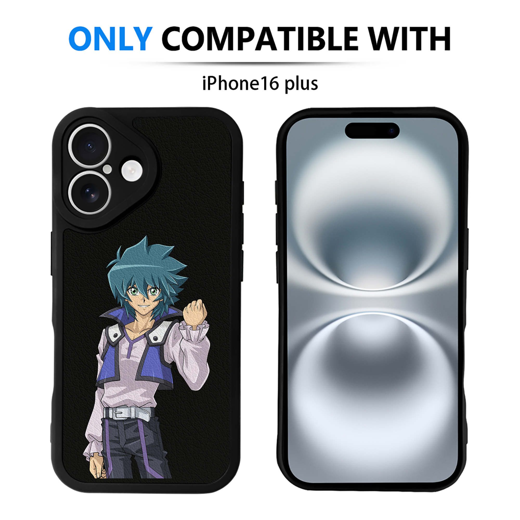 遊☆戯☆王 Yu-Gi-Oh! 【iPhone 16シリーズ対応】シリコンスマホケース（レザー調） 材質：シリコン
